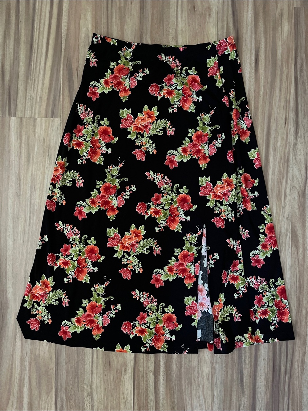 Coldwater Creek a-line maxi skirt with slit